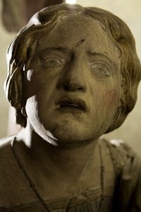 Golgata, Maria Magdaleenan yksityiskohta, n. 1530 maalattua puuta